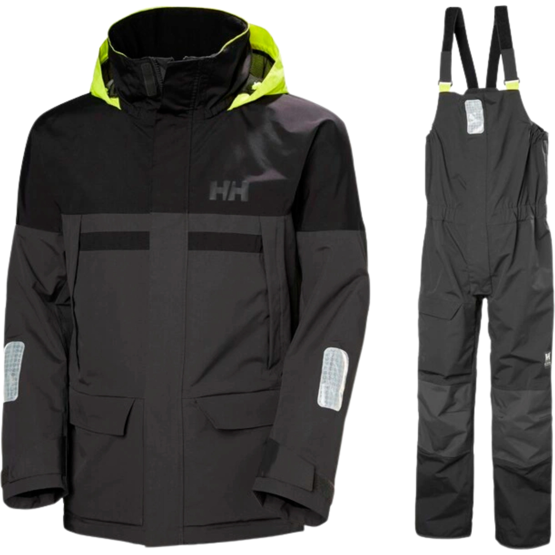 2026 Helly Hansen Mens Pier 4.0 Jacket & Bib Sailing Suit HHMPJAPBBE - Ebony
